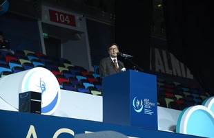 Baku hosts opening ceremony of FIG  Rhythmic Gymnastics World Cup  in Baku Azerbaijan Baku april 19  2024 